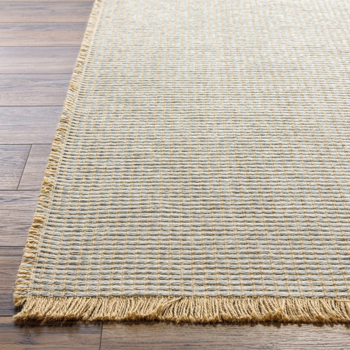 Gray and Tan Modern Geometrical Texture Multi Size Jute Area Rug - The Rug Decor