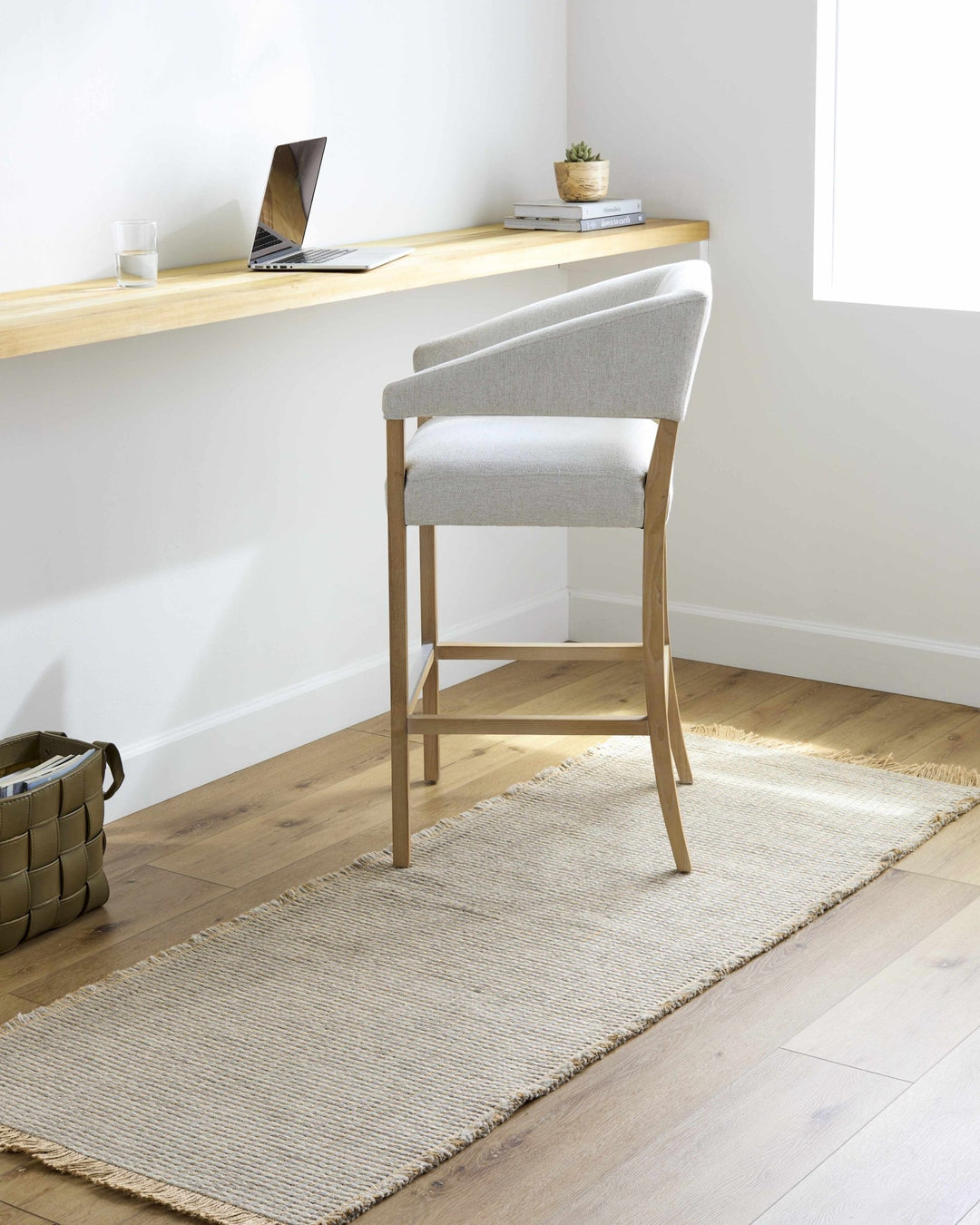 Gray and Tan Modern Geometrical Texture Multi Size Jute Area Rug - The Rug Decor