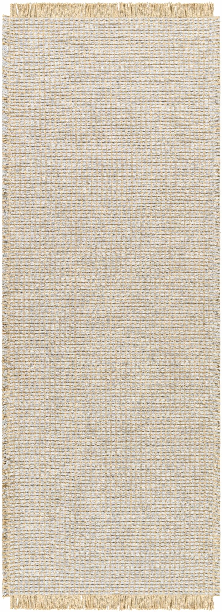Gray and Tan Modern Geometrical Texture Multi Size Jute Area Rug - The Rug Decor