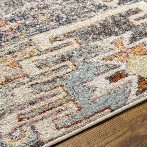 Gray, Beige and Gold Traditional Southwestern Multi size Area Rug - The Rug Decor