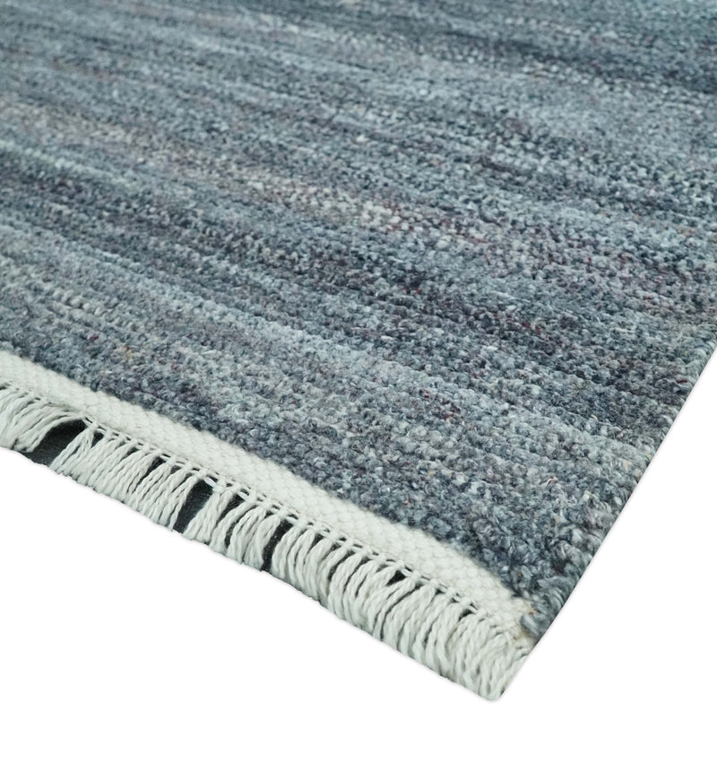 Gray, Charcoal and Silver Modern Abstract Dari 5x8 Pet yarn Area Rug - The Rug Decor