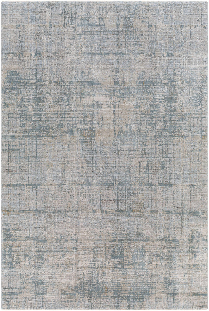Gray Modern Abstract Design Machine Woven Rug - The Rug Decor