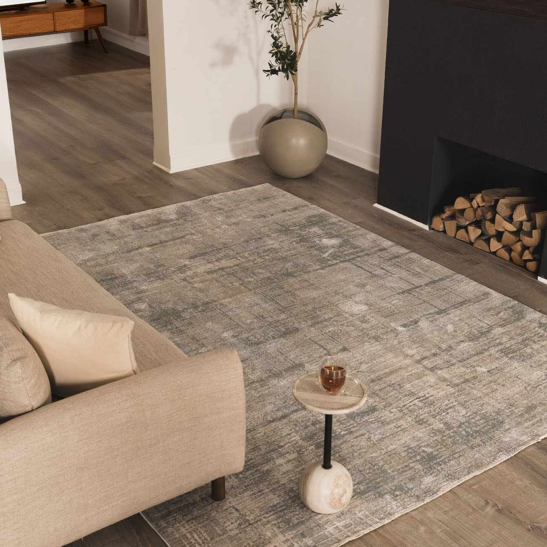 Steel Gray Abstract Rug Gray Modern Abstract Design Machine Woven Rug – The Rug Decor