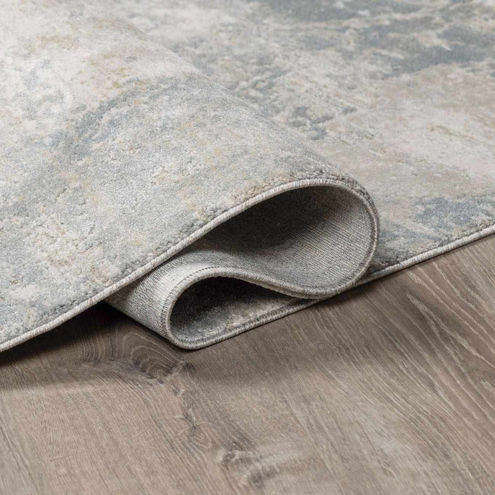 Gray Modern Abstract Design Machine Woven Rug - The Rug Decor