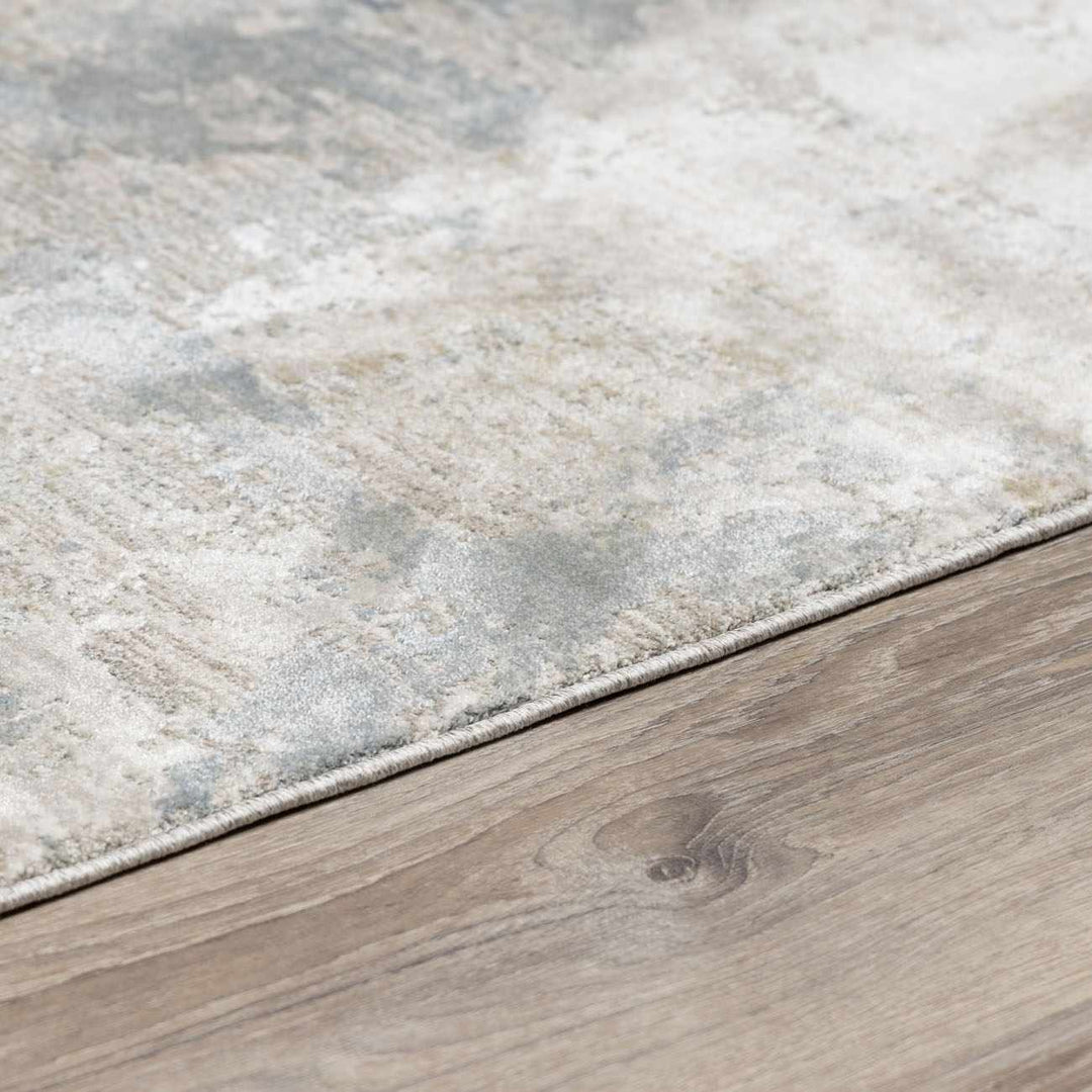 Gray Modern Abstract Design Machine Woven Rug - The Rug Decor