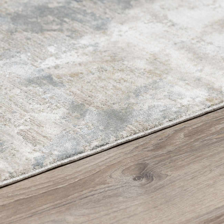 Gray Modern Abstract Design Machine Woven Rug - The Rug Decor