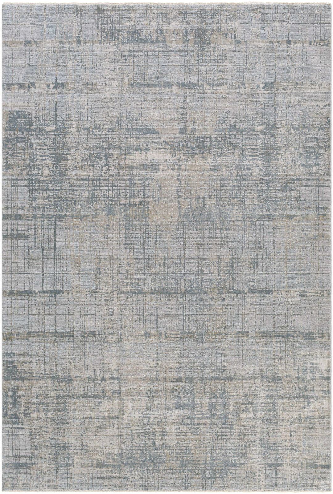 Gray Modern Abstract Design Machine Woven Rug - The Rug Decor