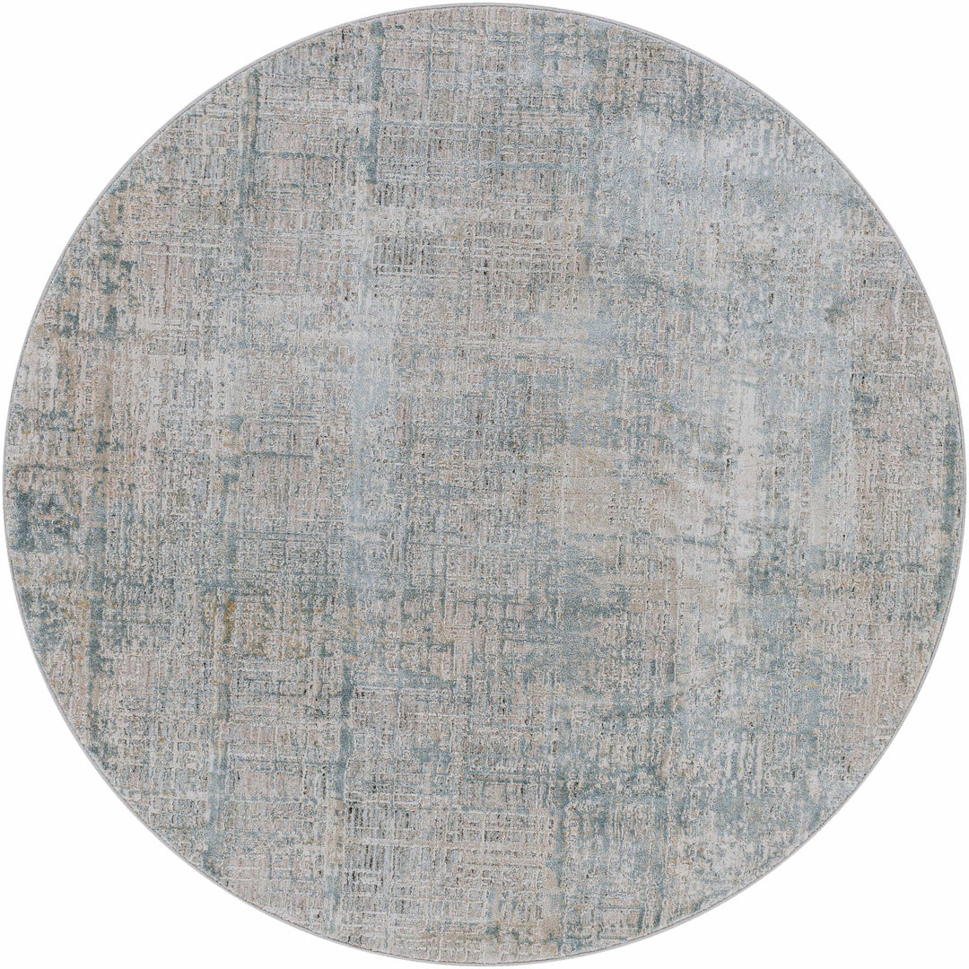 Gray Modern Abstract Design Machine Woven Rug - The Rug Decor