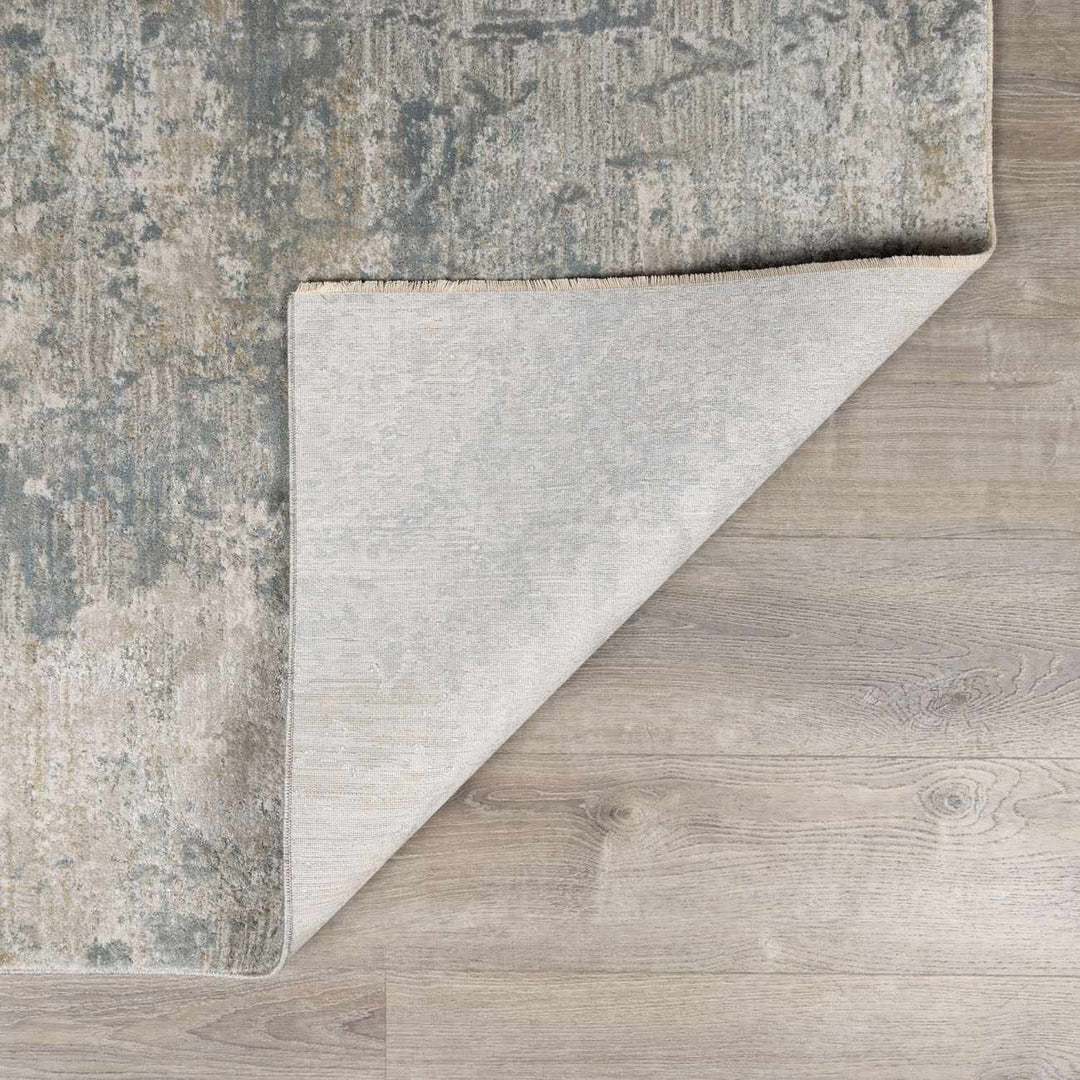 Steel Gray Abstract Rug Gray Modern Abstract Design Machine Woven Rug – The Rug Decor