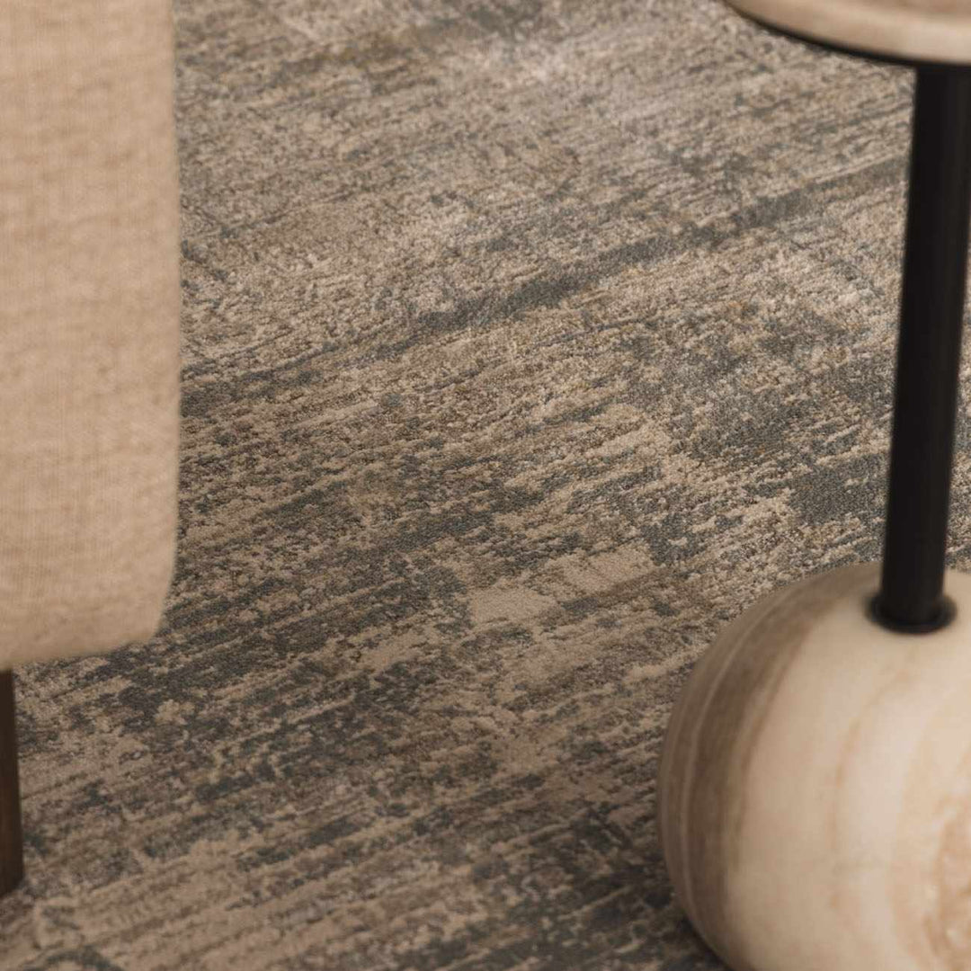 Gray Modern Abstract Design Machine Woven Rug - The Rug Decor