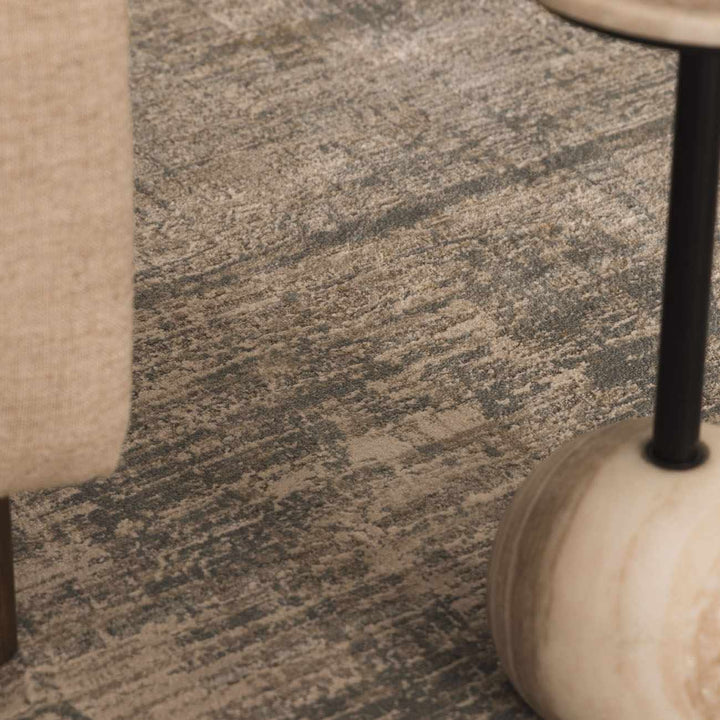 Gray Modern Abstract Design Machine Woven Rug - The Rug Decor