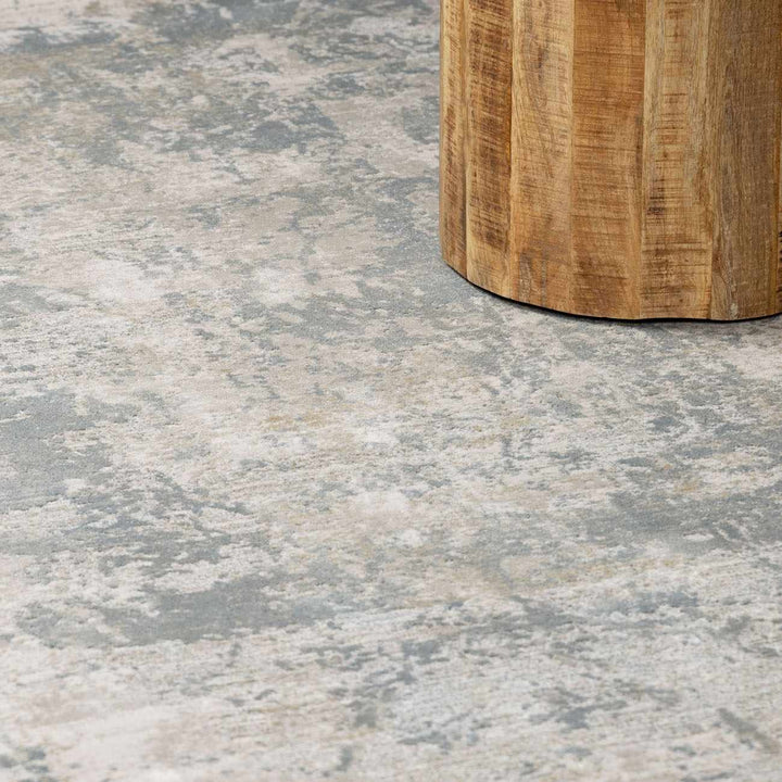 Gray Modern Abstract Design Machine Woven Rug - The Rug Decor