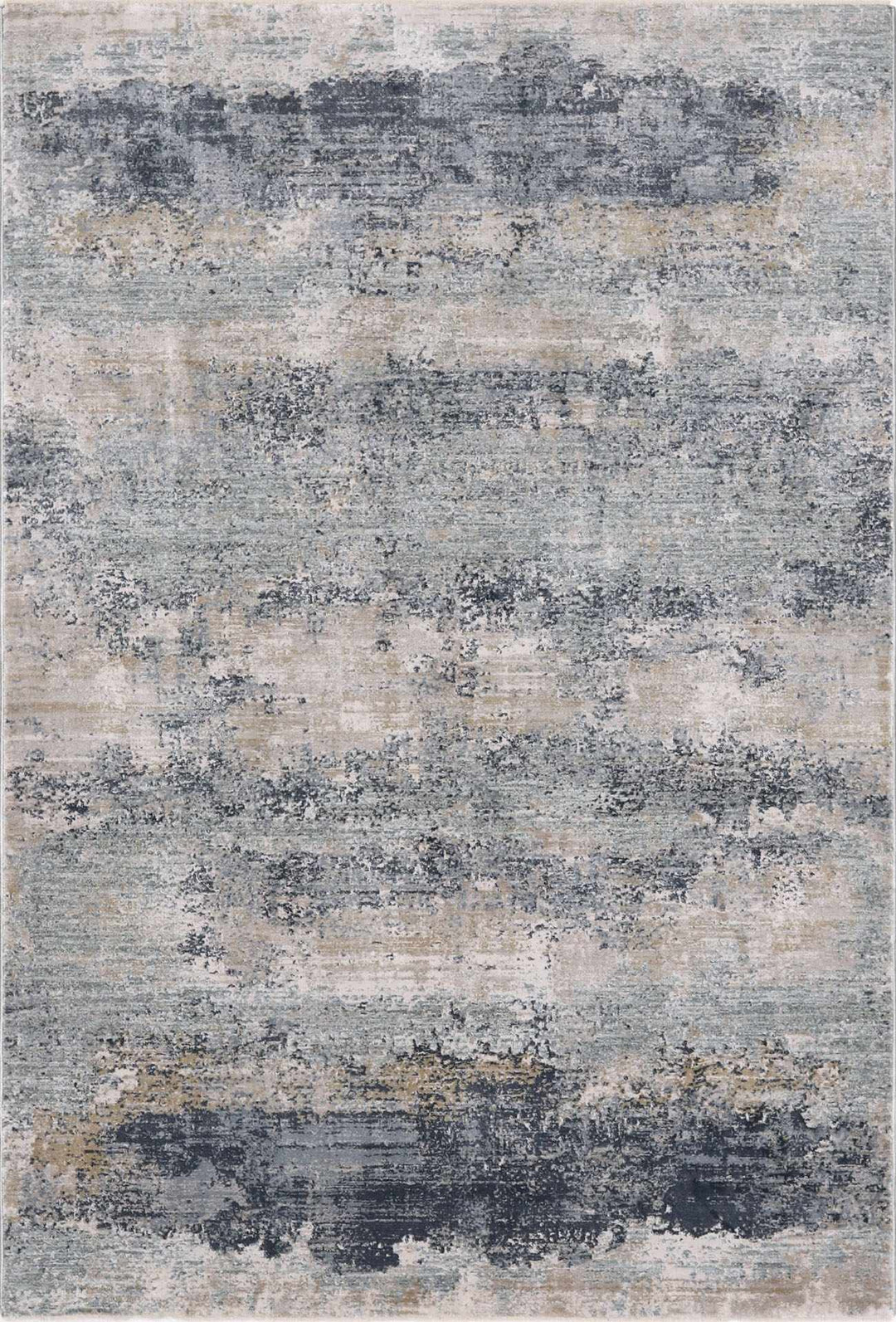 Gray Modern Abstract Machine Woven Rug - The Rug Decor