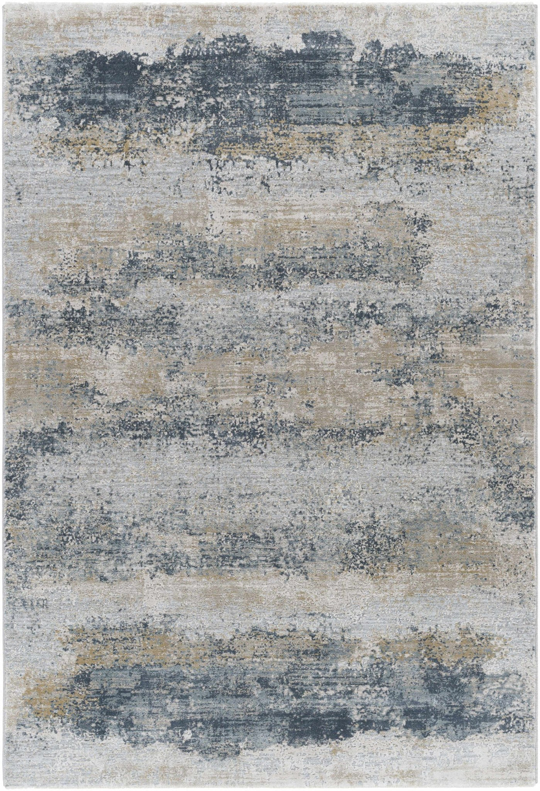 Gray Modern Abstract Machine Woven Rug - The Rug Decor