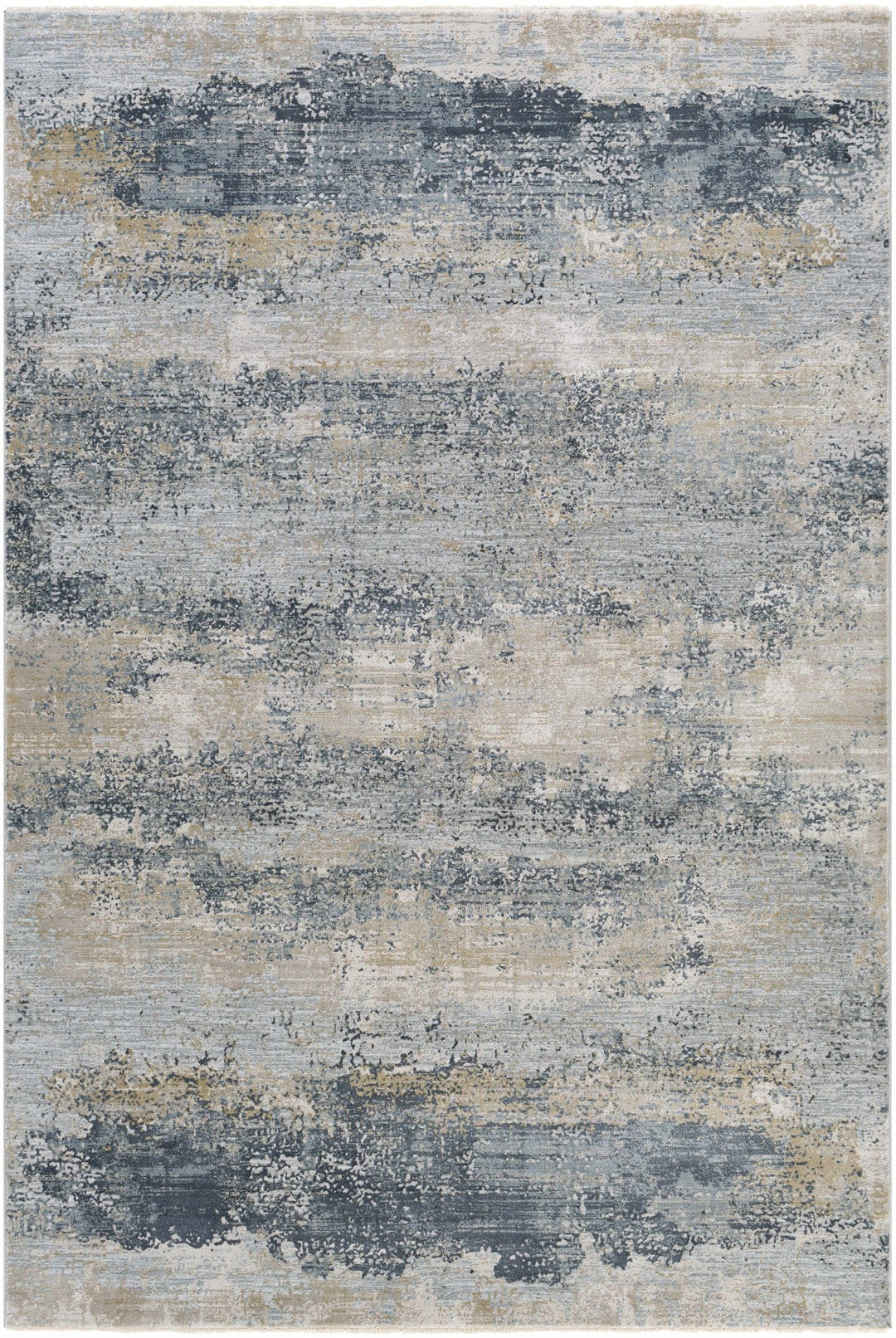 Gray Modern Abstract Machine Woven Rug - The Rug Decor