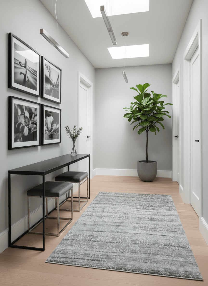 Gray, Silver and Charcoal Traditional ikat design 6x9 Hand knotted wool and Bamboo Silk area Rug - The Rug Decor