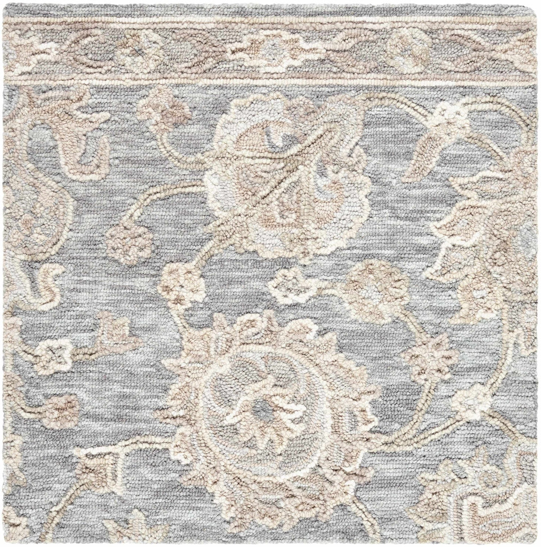 Gray Traditional Oushak Design Hand Tufted Wool Area Rug - The Rug Decor