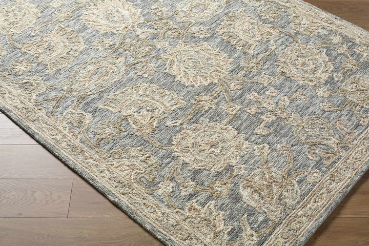 Gray Traditional Oushak Design Hand Tufted Wool Area Rug - The Rug Decor