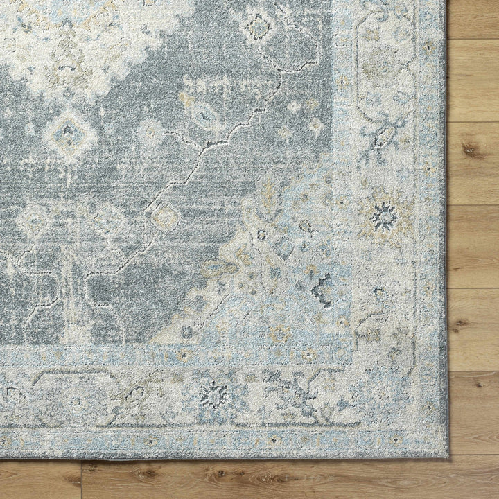 Gray Traditional Style Machine Woven Area Rug - The Rug Decor