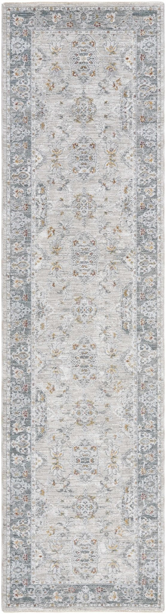 Greco Traditional Medallion Design Gray Area Rug - The Rug Decor