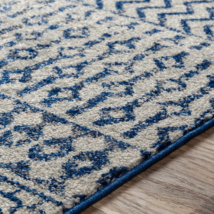 Greeley Gray And Blue Bohemian Style Area Rug - The Rug Decor