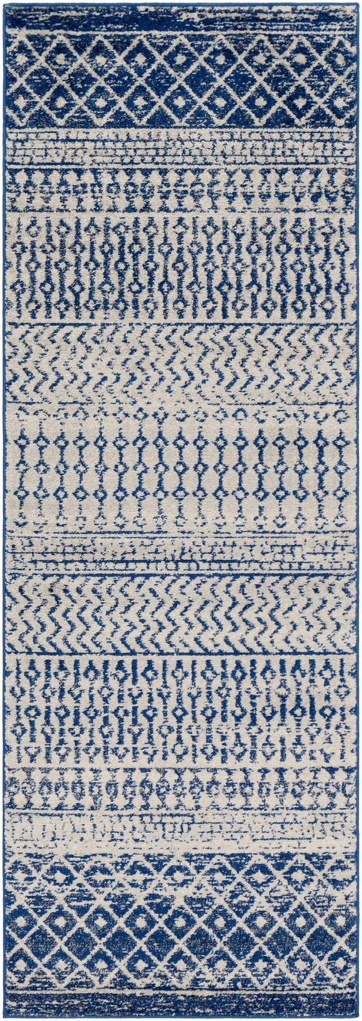 Greeley Gray And Blue Bohemian Style Area Rug - The Rug Decor