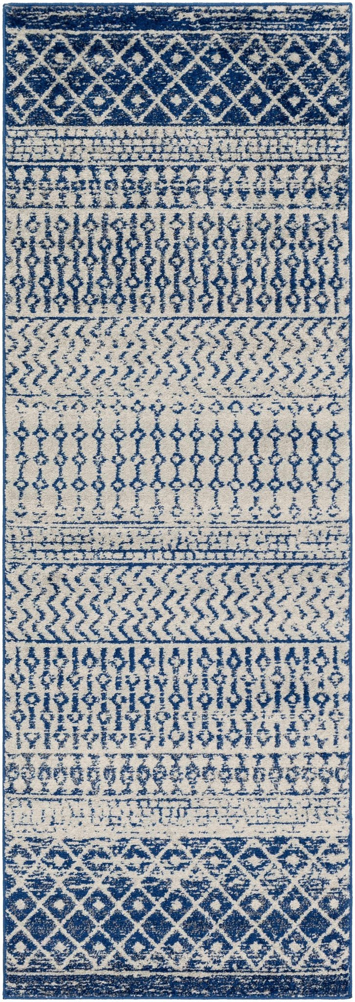 Greeley Gray And Blue Bohemian Style Area Rug - The Rug Decor