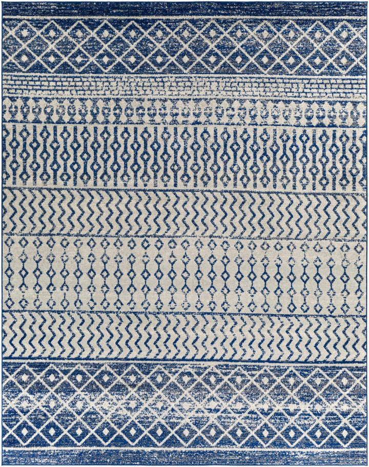 Greeley Gray And Blue Bohemian Style Area Rug - The Rug Decor