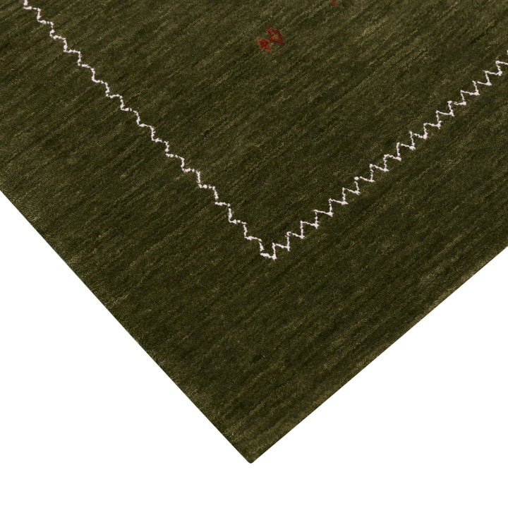 Green Modern Design Hand Loomed Wool Area Rug - The Rug Decor