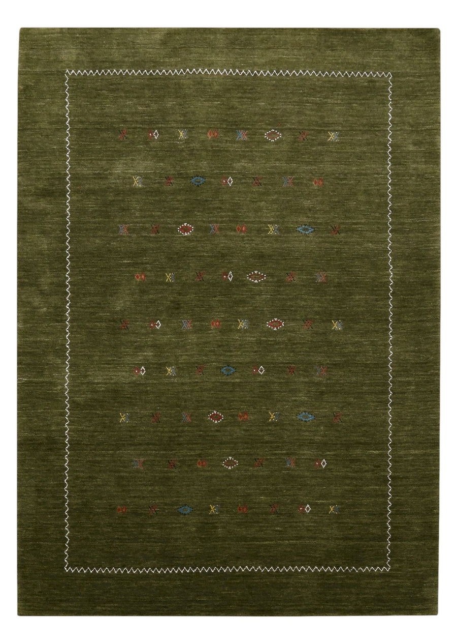 Green Modern Design Hand Loomed Wool Area Rug - The Rug Decor