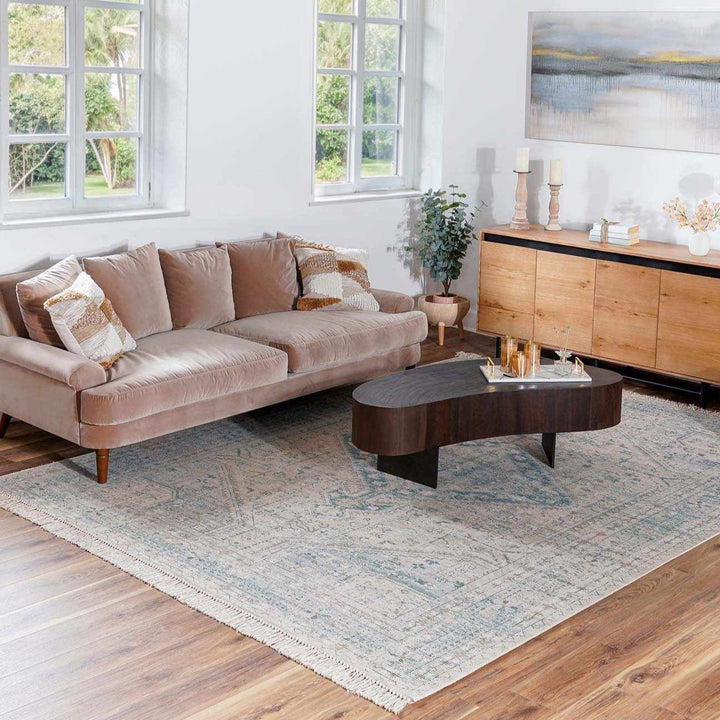 Green Traditional Style Handmade Cotton - blend Rug - The Rug Decor