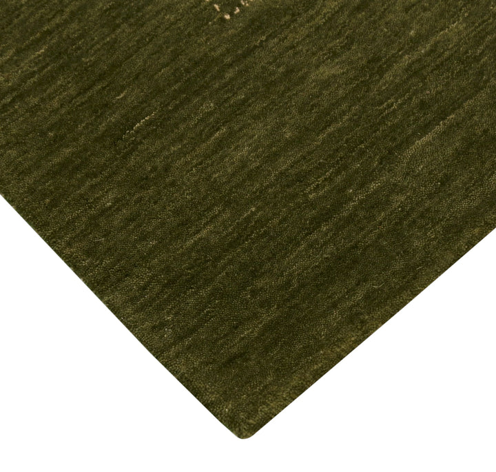 Green Tribal Design Hand Loomed Wool Area Rug - The Rug Decor
