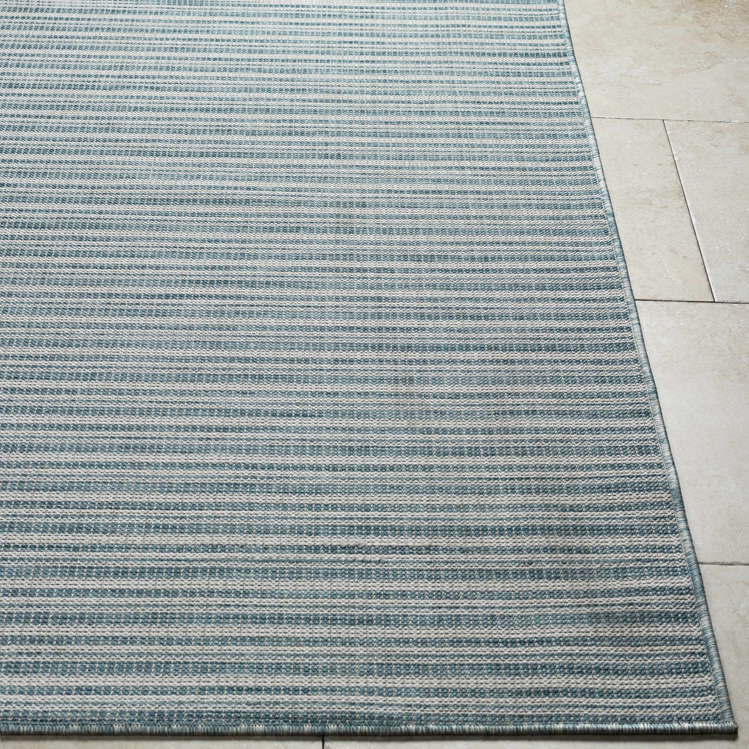 Greg Contemporary Style Teal And Ivory Area Rug - The Rug Decor