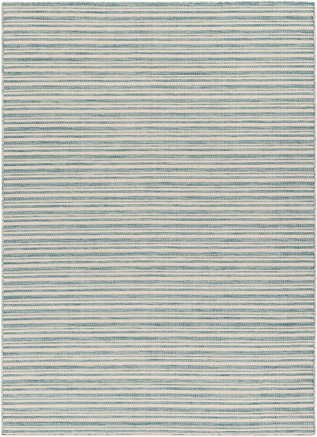 Greg Contemporary Style Teal And Ivory Area Rug - The Rug Decor