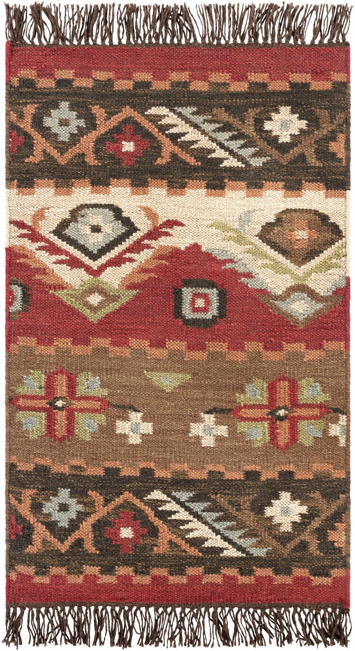 Grimsby Traditional Style Brown And Beige Hand Woven Rug - The Rug Decor