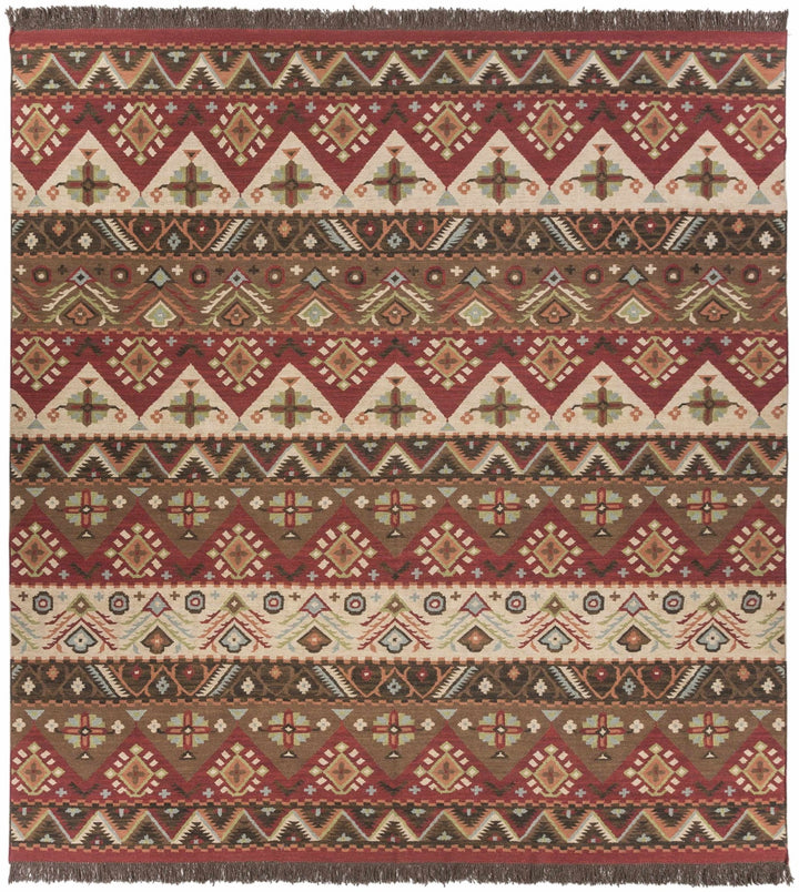 Grimsby Traditional Style Brown And Beige Hand Woven Rug - The Rug Decor