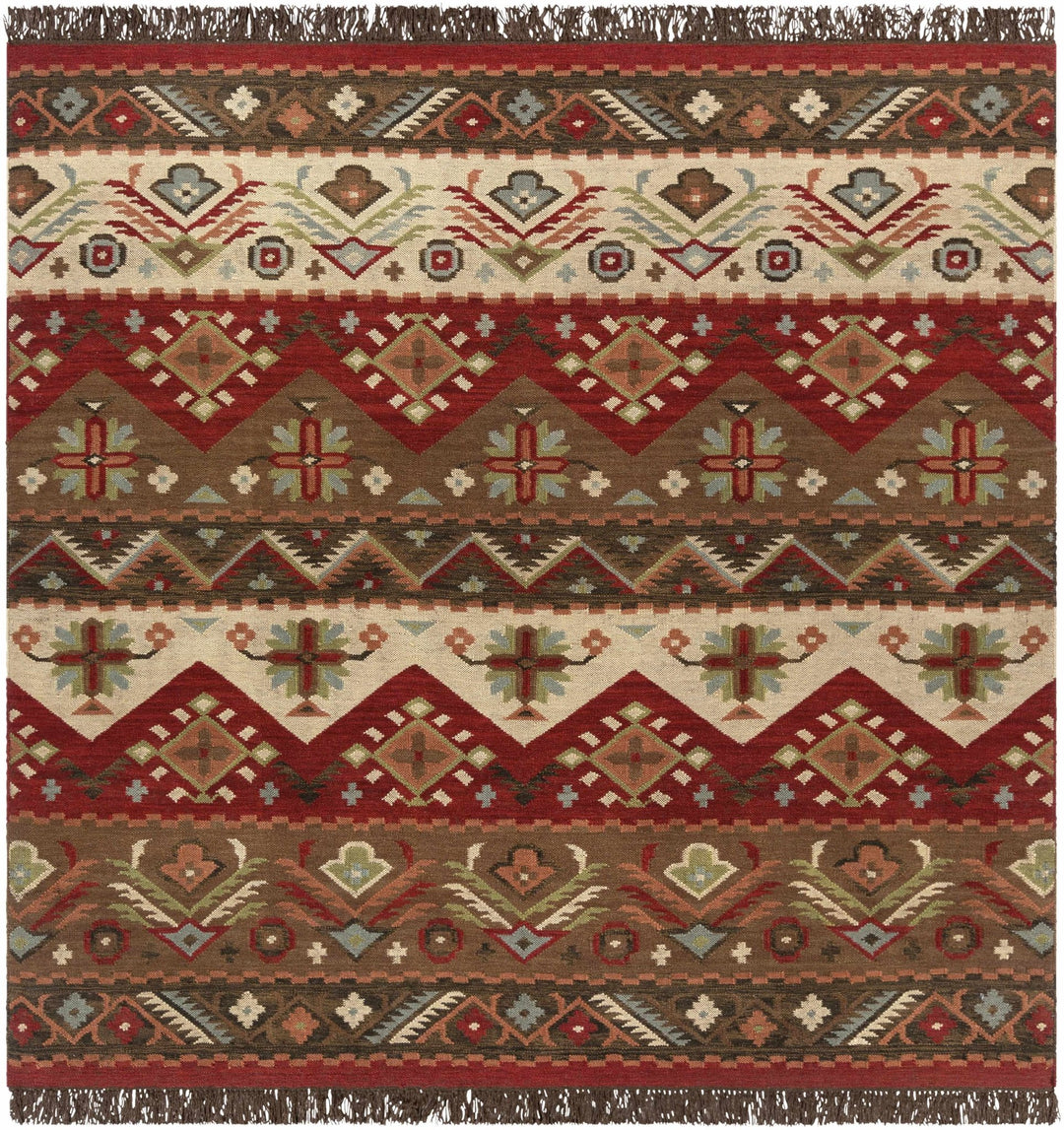 Grimsby Traditional Style Brown And Beige Hand Woven Rug - The Rug Decor