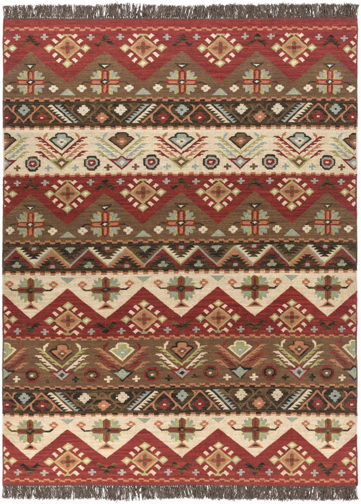 Grimsby Traditional Style Brown And Beige Hand Woven Rug - The Rug Decor
