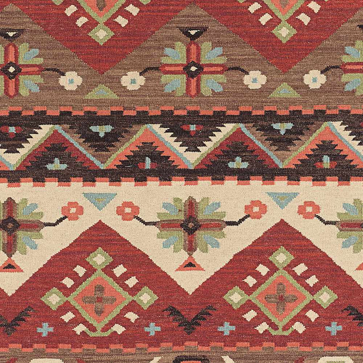 Grimsby Traditional Style Brown And Beige Hand Woven Rug - The Rug Decor