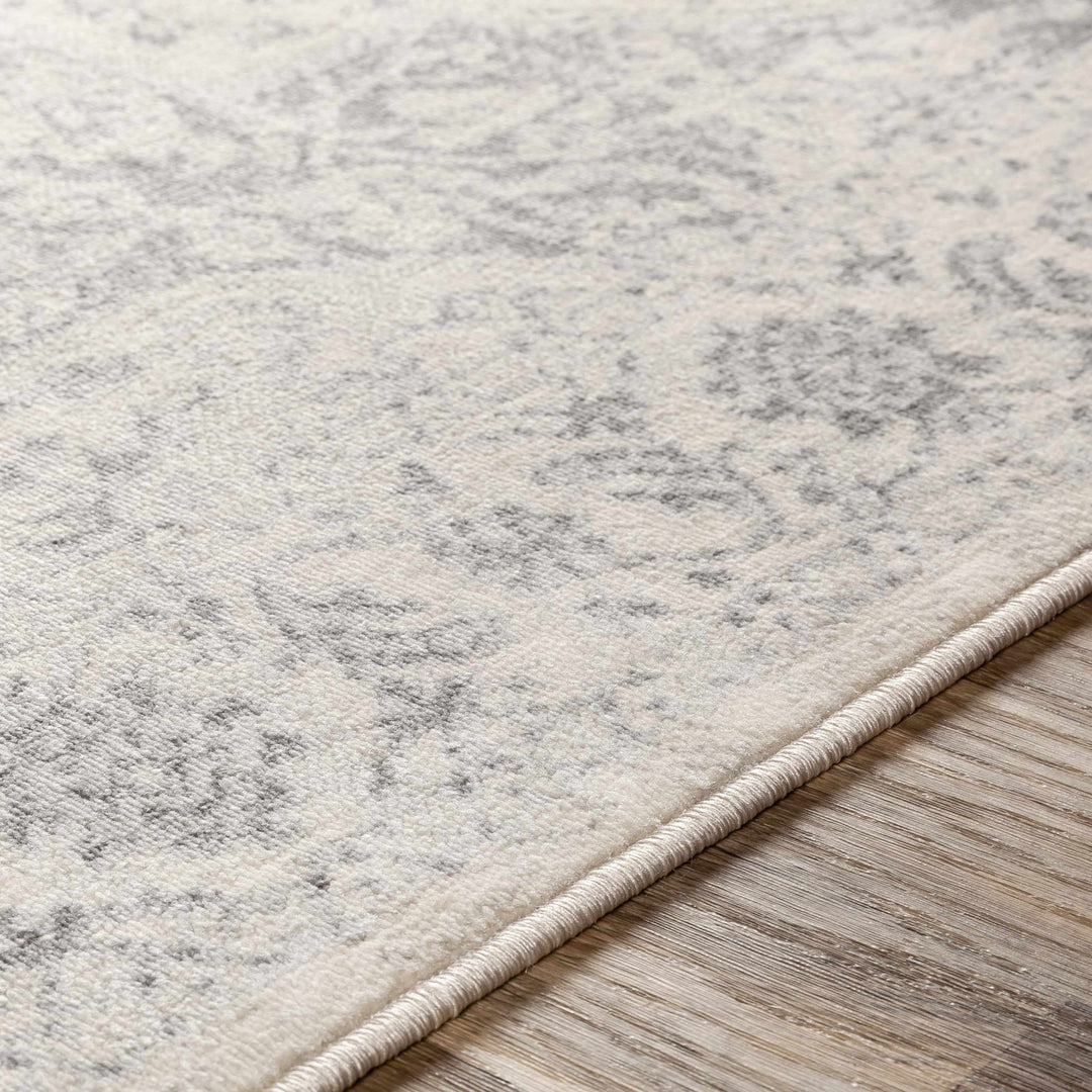 Guildhall Traditional Style Ivory And Gray Area Rug - The Rug Decor