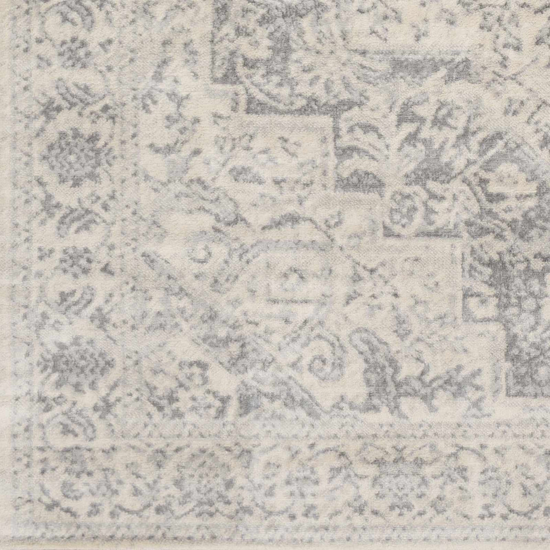 Guildhall Traditional Style Ivory And Gray Area Rug - The Rug Decor