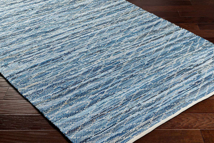 Gurit Contemporary Geometrical Blue Area Rug - The Rug Decor