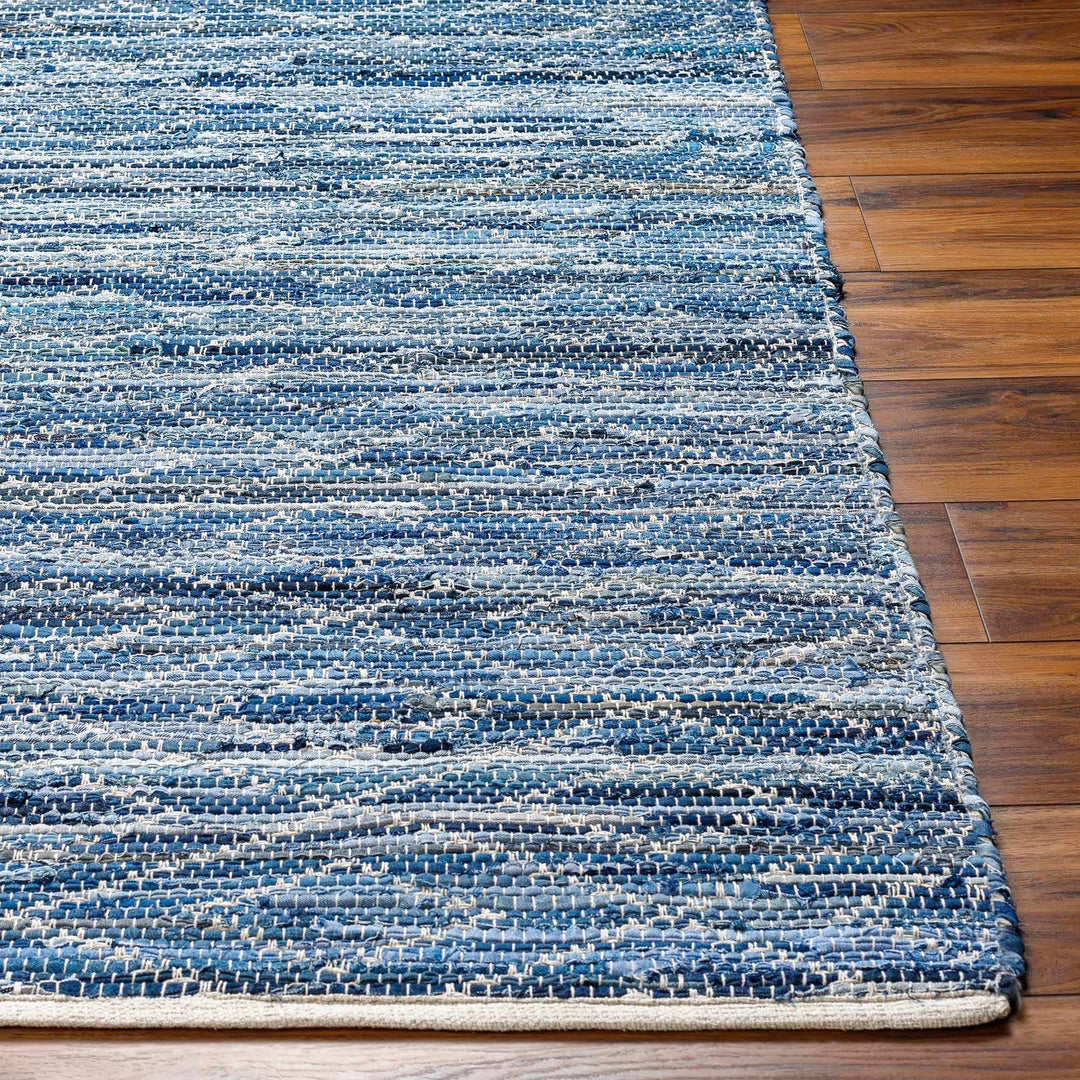 Gurit Contemporary Geometrical Blue Area Rug - The Rug Decor