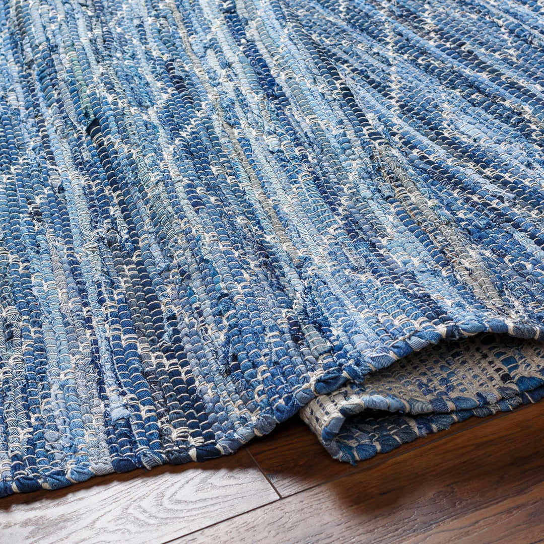 Gurit Contemporary Geometrical Blue Area Rug - The Rug Decor