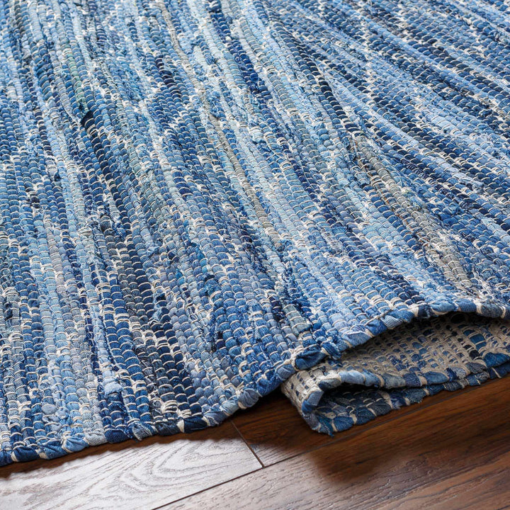 Gurit Contemporary Geometrical Blue Area Rug - The Rug Decor