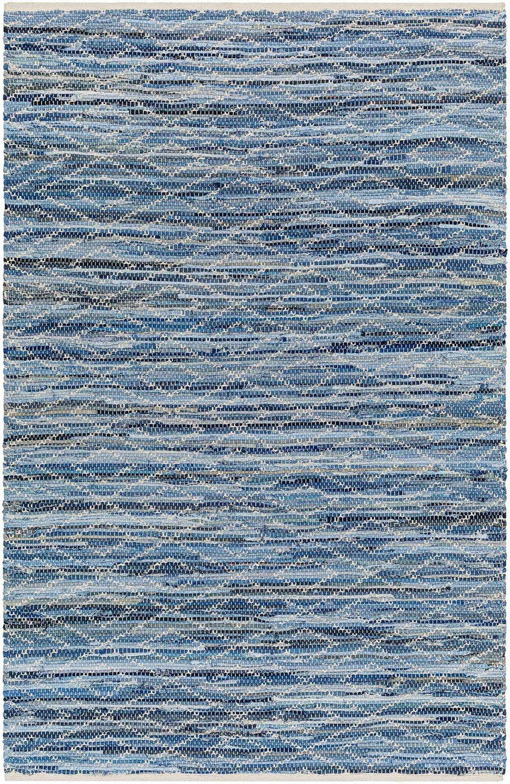 Gurit Contemporary Geometrical Blue Area Rug - The Rug Decor