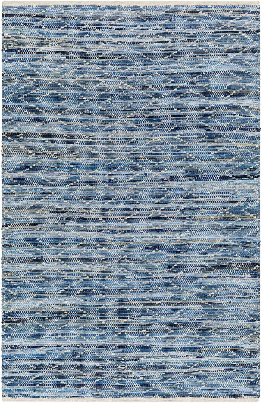 Gurit Contemporary Geometrical Blue Area Rug - The Rug Decor