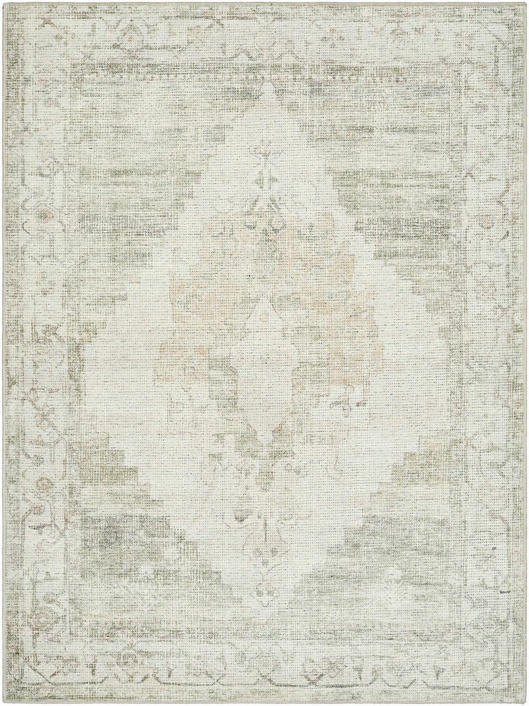 Gyan Traditional Gray And Ivory Machine Woven Rug - The Rug Decor