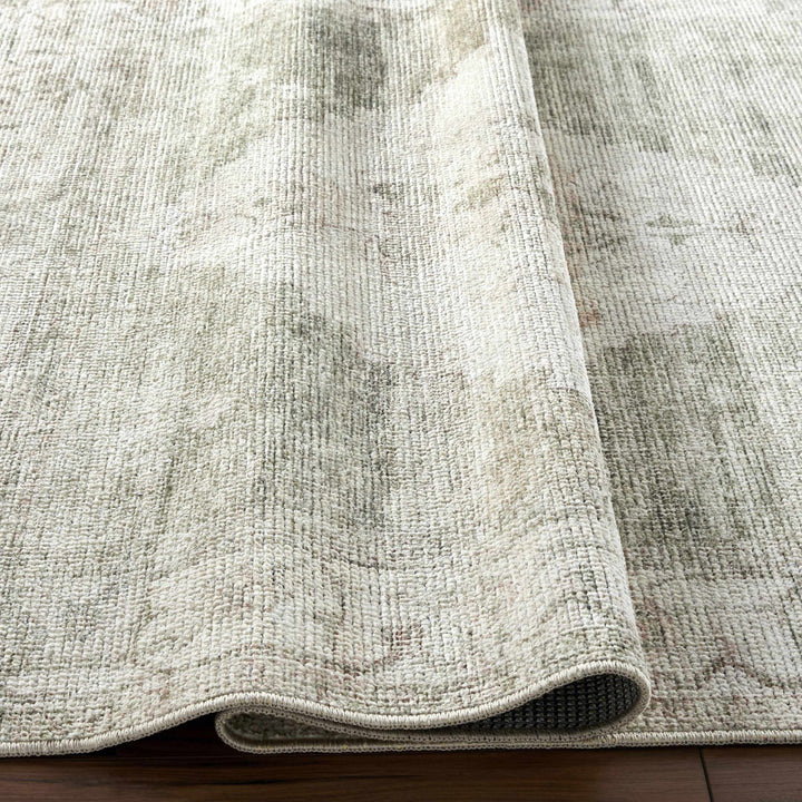 Gyan Traditional Gray And Ivory Machine Woven Rug - The Rug Decor