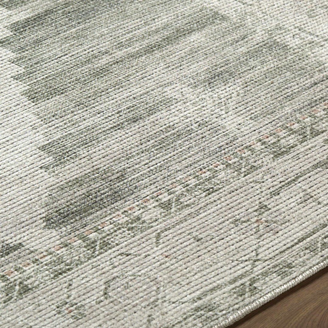 Gyan Traditional Style Olive And Ivory Area Rug - The Rug Decor